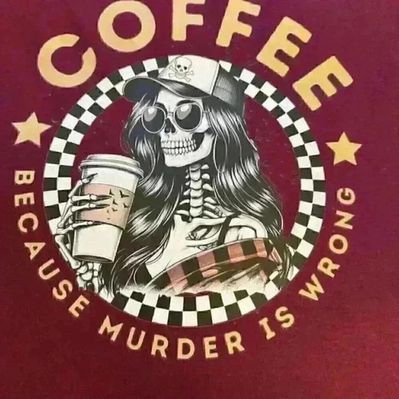 Women's T-Shirt Homemade (Coffee) Size L - Picture 2 of 3